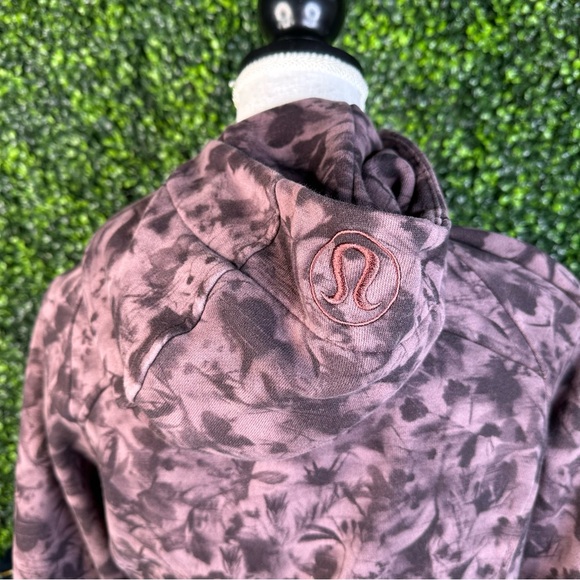 lululemon Scuba full zip hoodie mini Dusk floral antique Bark  Jacket - Picture 5 of 8